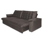 Sofá Pullman Retrátil 250cm Platinum Tabaco