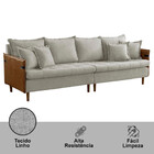 Sofá Push Linho 02 Módulos 120 Cm B25cm Meu Sofá Online