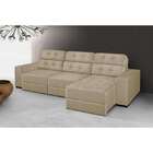 Sofá Quebec Retrátil 3 Lugares - Probel - Marfim