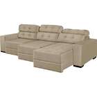 Sofá Quebec Retrátil 3 Lugares - Probel - Marfim