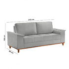 Sofá Ravena Veludo 03 Lugares D28 Meu Sofá Online