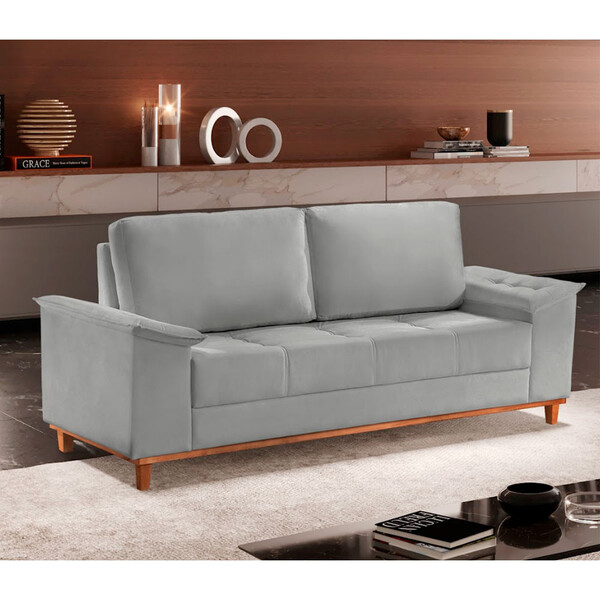 Sofá Ravena Veludo 03 Lugares D28 Meu Sofá Online