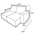 Sofá Realeza 4 Lugares Retrátil E Reclinável 250cm Tecido Vel