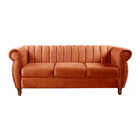 Sofá Realeza Decorativo 3 Lugares Chesterfield Colonial Retrô