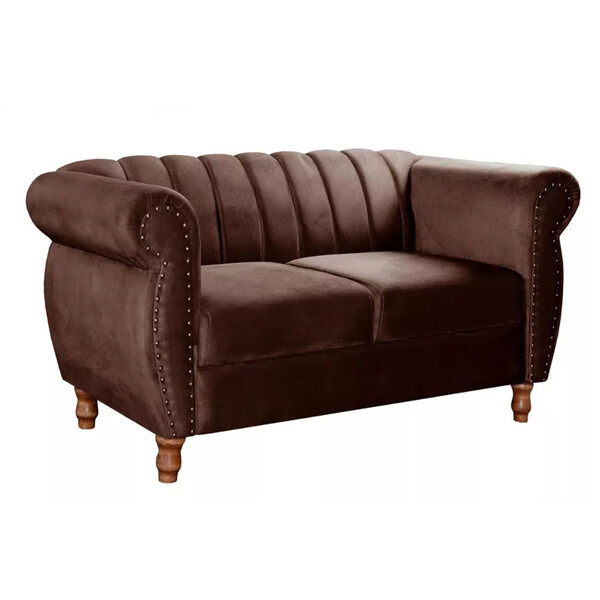 Sofá Realeza Decorativo Chesterfield Namoradeira Retrô Bella