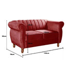 Sofá Realeza Decorativo Chesterfield Namoradeira Retrô Bella