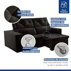 Sofá Recife 3 Lugares Retrátil E Reclinável 205cm Com Molas Y