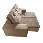 Sofá Recife 3 Lugares Retrátil E Reclinável 205cm Com Molas Y