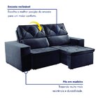 Sofá Recife 3 Lugares Retrátil E Reclinável Com Molas 180cm Y