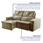 Sofá Recife 3 Lugares Retrátil E Reclinável Com Molas 180cm Y