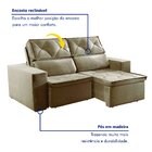 Sofá Recife 3 Lugares Retrátil E Reclinável Com Molas 180cm Y