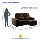 Sofá Recife 3 Lugares Retrátil E Reclinável Com Molas 230cm Y