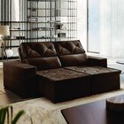 Sofá Recife 3 Lugares Retrátil E Reclinável Com Molas 230cm Y