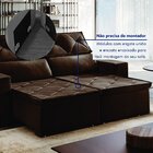 Sofá Recife 3 Lugares Retrátil E Reclinável Com Molas 230cm Y