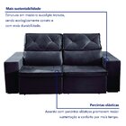 Sofá Recife 4 Lugares Retrátil E Reclinável 250cm Com Molas Y