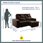 Sofá Recife 4 Lugares Retrátil E Reclinável 250cm Com Molas Y