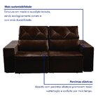 Sofá Recife 4 Lugares Retrátil E Reclinável 250cm Com Molas Y