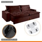 Sofá Reclinável 3 Lugares 210cm Santorino Montano Estofados V