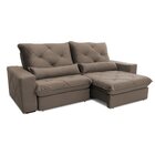 Sofá Reclinável 3 Lugares 230 Cm Nebraska Platinum Tabaco