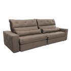 Sofá Reclinável 3 Lugares 230 Cm Nebraska Platinum Tabaco