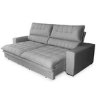 Sofá Reclinável 3 Lugares 250 Cm Gold Star Platinum Grafite