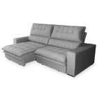 Sofá Reclinável 3 Lugares 270 Cm Gold Star Platinum Grafite