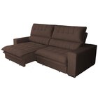 Sofá Reclinável 3 Lugares 270 Cm Gold Star Platinum Marrom