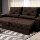 Sofá Reclinável 3 Lugares 300 Cm Nebraska Platinum Marrom