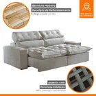 Sofá Reclinável 4 Lugares 230cm Colorado Montano Estofados Ve