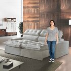 Sofá Reclinável 4 Lugares 230cm Colorado Montano Estofados Ve