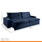 Sofá Reclinável 4 Lugares 230cm Santorini Montano Estofados V
