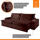 Sofá Reclinável 4 Lugares 250cm Santorini Montano Estofados V