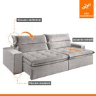 Sofá Reclinável 4 Lugares 250cm Santorini Montano Estofados V