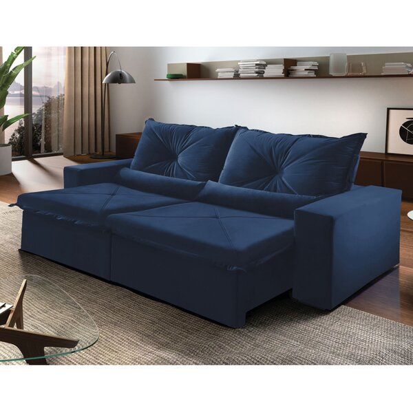 Sofá Reclinável 4 Lugares 250cm Trento Montana Estofados Velu