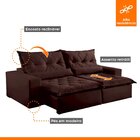 Sofá Reclinável 4 Lugares 290cm Ouro Branco