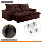 Sofá Reclinável 4 Lugares 290cm Ouro Branco