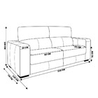 Sofá Reclinável Automático 210 Cm Sala De Estar Rene Modern C