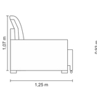 Sofá Reclinável E Retrátil 2 Lugares Em Suede Málaga 214cm Be