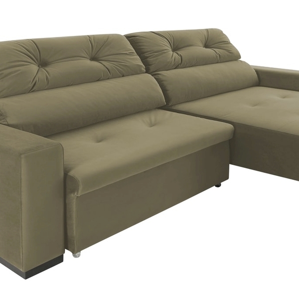 Sofá Reclinável E Retrátil 2 Lugares Em Suede Málaga 214cm Be