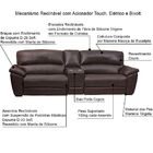 Sofá Reclinável Elétrico 3 Lugares Sala De Estar 260cm Baú Po