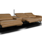 Sofá Reclinável Elétrico De Couro Legend Com Itable E Luminár