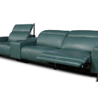 Sofá Reclinável Elétrico De Couro Legend Com Itable E Luminár