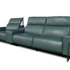 Sofá Reclinável Elétrico De Couro Legend Com Itable E Luminár