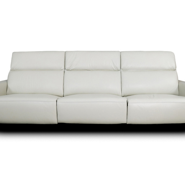 Sofá Reclinável Elétrico De Couro Legend Off White- Mempra (3