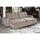 Sofá Reclinável Manual Sala De Estar 250 Cm Tourism Veludo Ch