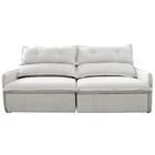 Sofá Reclinável Moana 2,20 Metros Em Linho Possui 5 Níveis De