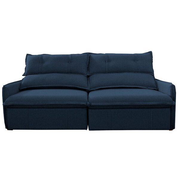 Sofá Reclinável Moana Em Veludo 2,20 Metros Possui 5 Níveis D