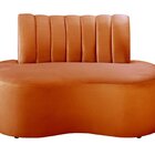 Sofá Redondo Curvo Orgânico Namoradeira Doha Terracota