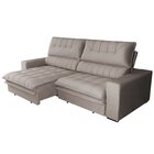 Sofá Regulável 3 Lugares 210 Cm Gold Star Platinum Tabaco