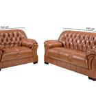 Sofá Rei Conjunto 2 E 3 Lugares Couríssimo Caramelo Fixo Capi